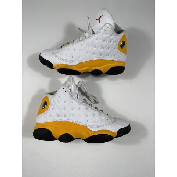 Nike Air Jordan 13 Retro OG Shoes Mens Size 10 White Yellow Del Sol 414571-167